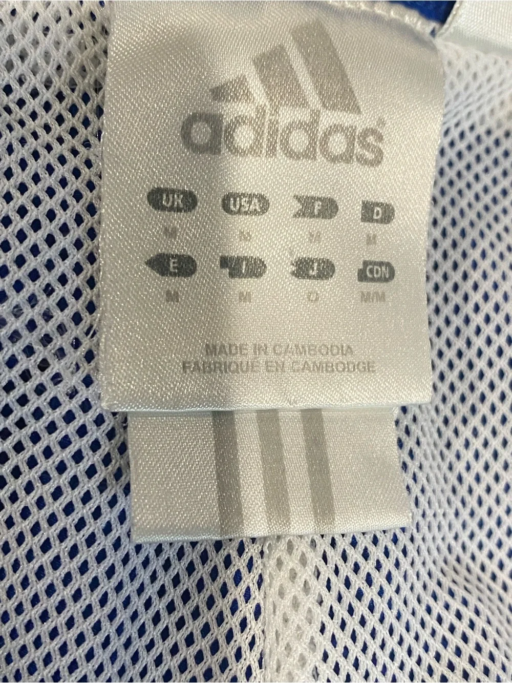 Vintage adidas Royal Blue and White Men's Track Pants